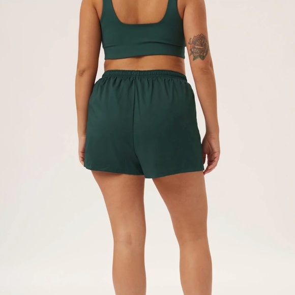 Girlfriend Collective Gazelle Short in Midnight Blue - Picture 2 of 5